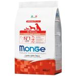 Корм сухий Monge Dog All Breeds з ягням, рисом та картоплею для собак 800г
