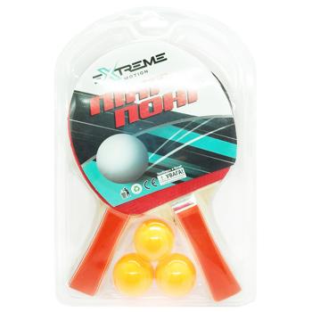 Теніс настільний Extreme Motion 2 ракетки та 3 м'ячики TT24196