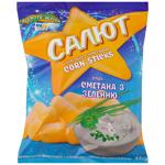 Zolote Zerno Salute Sour Cream Flavored Corn Curls 45g