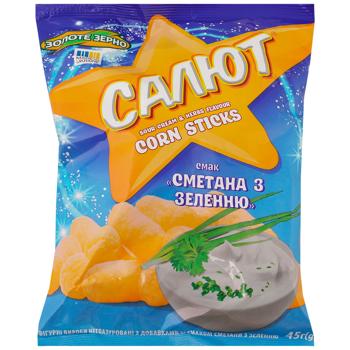Палочки кукурузные Золоте Зерно Салют со сметаной 45г