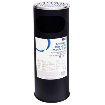 Мусорник Aro c пепельницей черный 12л - купить, цены на METRO - фото 1