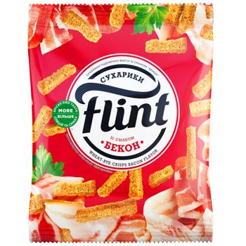 Flint rye-wheat rusks with bacon flavor 70g - buy, prices for - photo 1