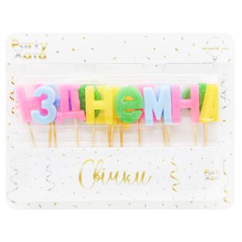 Свічки для торту Party Хата З днем народження асорті - купити, ціни на NOVUS - фото 1
