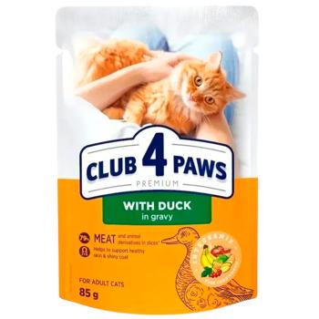 Корм вологий Club 4 Paws Premium з качкою для котів 18+6шт х 85г - купити, ціни на MasterZoo - фото 4