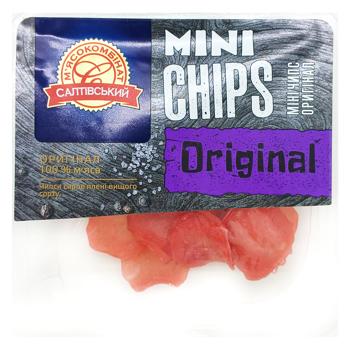 Чипсы мясные Салтівський МК Mini Chips Original сыровяленые высший сорт 50г - купить, цены на Чудо Маркет - фото 1
