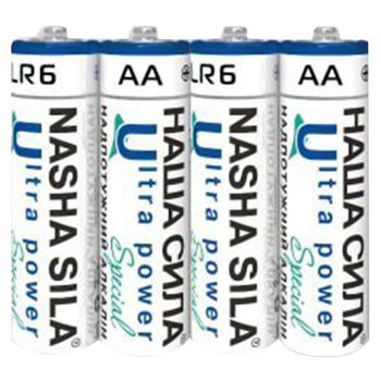 Батарейки Наша Сила Ultra Power AA 4шт - купить, цены на Чудо Маркет - фото 1