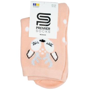 Premier Socks Deer Women's Classic Terry Socks s.23-25 Peach