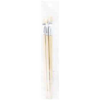 Auchan Fine Paint Brushes Set 3pcs - buy, prices for Auchan - photo 1