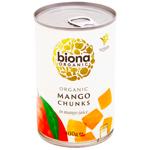 Biona Organic Mango Chunks in Juice 400g