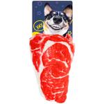 Игрушка для собак DGT Стейк с пищалкой 20см