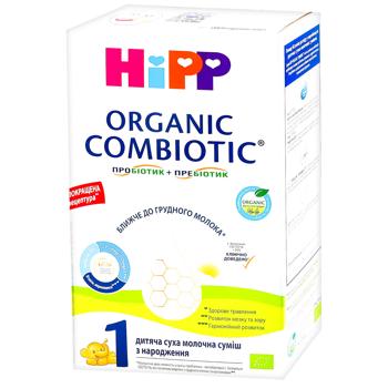 Hipp Organic Combiotic 1 Dry Milk Mixture for Children from Birth 500g - buy, prices for COSMOS - photo 1