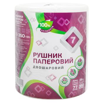 7 Towel Two-Layer Paper 1pc - buy, prices for Tavria V - photo 1