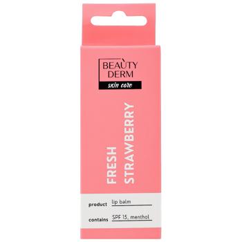 Бальзам для губ Beauty Derm Fresh Strawberry 10мл - купить, цены на MasterZoo - фото 2