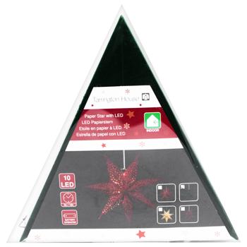 Tarrington House Green Paper Star with 10LED 44cm - buy, prices for METRO - photo 1