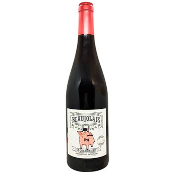 Aujoux Beaujolais Le Cochon Chic Red Dry Wine 12.5% 0.75л