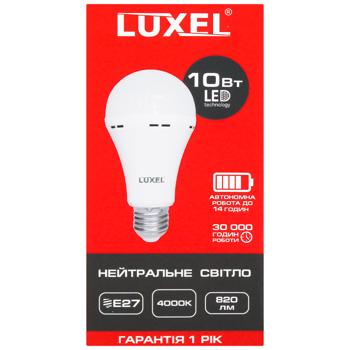 Luxel Autonomous LED Lamp А60 10W E27 4000K 060-NEL - buy, prices for EKO Market - photo 2