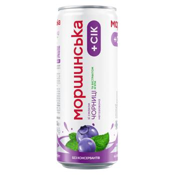 Вода питьевая Моршинская негазированная со вкусом Черника-Мята 0,33л - купить, цены на Grono - фото 5