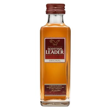 Scottish Leader Original Whiskey 40% 50ml - buy, prices for Supermarket "Kharkiv" - photo 1