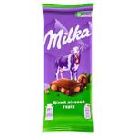 Шоколад молочний Milka з цілими лісовими горіхами 90г