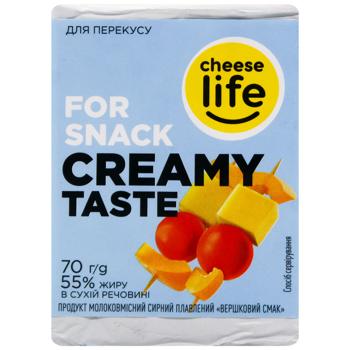Сыр плавленый Cheese Life Сливочный 55% 70г - купить, цены на Auchan - фото 2