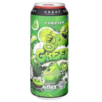 Forever Green Unfiltered Light Beer 5.5% 0.5l - buy, prices for NOVUS - photo 1
