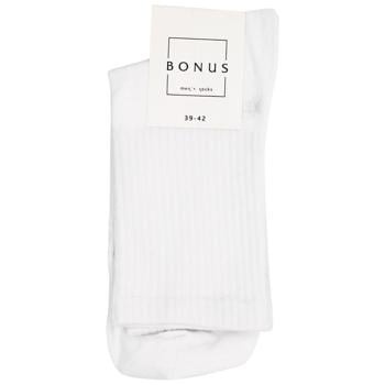 Bonus Men's Demi Socks 2543 s.25-27 White