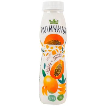 Galychyna Mango Papaya Yogurt 2.2% 300g - buy, prices for MegaMarket - photo 1