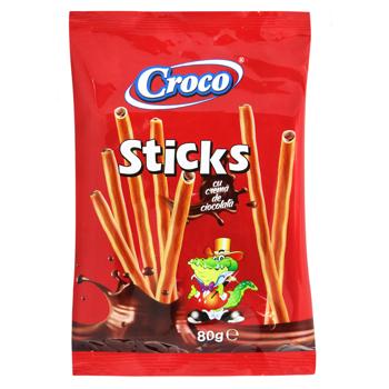 Croco Straws with Chocolate 80g