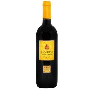 Вино Sizarini Toscana Rosso красное сухое 13% 0,75л - купить, цены на - фото 1