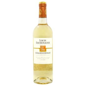 Вино Louis Eschenauer Chardonnay белое сухое 13% 0,75л - купить, цены на Cупермаркет "Харьков" - фото 1