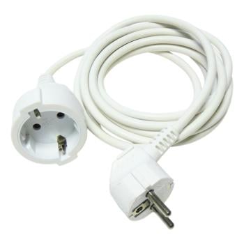 Electraline White Extension Cord 1 Socket 3m - buy, prices for Auchan - photo 1