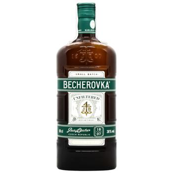 Becherovka Unfiletred Herbal Liqueur 38% 0.5l - buy, prices for NOVUS - photo 1