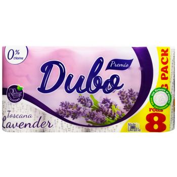 Туалетний папір Диво Toscana Lavender 3-шаровий 8шт