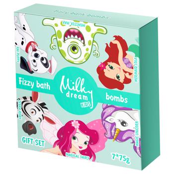 Milky Dream Kids Bath Bombs Gift Set 7pcs*75g - buy, prices for Auchan - photo 1