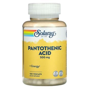 Solaray Pantothenic Acid 500mg 100 capsules - buy, prices for Biotus - photo 1