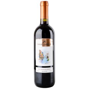 Solo Corso Red Semi-Sweet Wine 11.5% 0.75l - buy, prices for EKO Market - photo 1