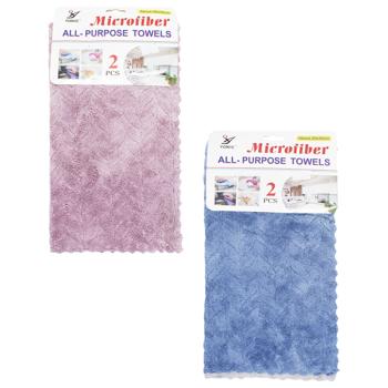 Серветка Yonic для прибирання універсальна 30*30см 2шт - купити, ціни на КОСМОС - фото 1