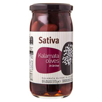 Sativa Kalamata Olives in Brine 370g - buy, prices for Grono - photo 1