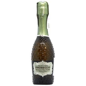 Вино игристое Pizzolato Prosecco DOC Brut M-Use брют белое 11% 200мл - купить, цены на Эпицентр FOOD - фото 1