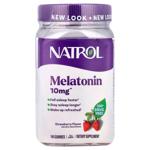 Мелатонін, Melatonin, Sleep, Natrol, смак полуниці, 10 мг, 140 жувальних цукерок (5 мг у кожній жува