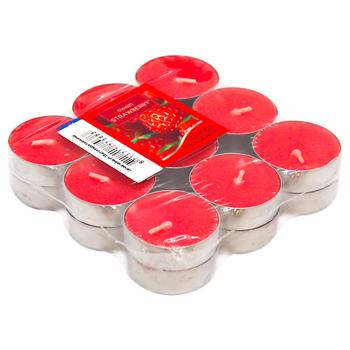 Bolsius Sweet Strawberry Tea Candle 18pcs - buy, prices for Chudo Market - photo 1
