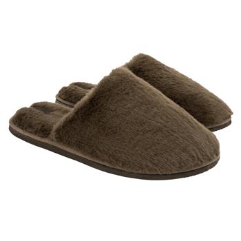 Тапочки домашние Twins HS-LUX мужские меховые коричневые р. 40-41 - купить, цены на Идеал - фото 2