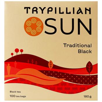 Trypilske Sontse Traditional Black Tea 1.8g*100pcs - buy, prices for MegaMarket - photo 2