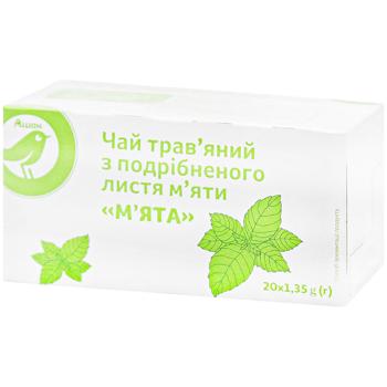 Чай травяной Auchan Мята 1,35г*20шт