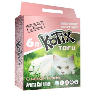 Наполнитель гигиенический Kotix Honey Peach для кошек 6л
