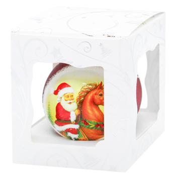 ASK Symbol of the Year Glass Christmas Ball with Pattern 8cm in Assortment - buy, prices for MegaMarket - photo 3