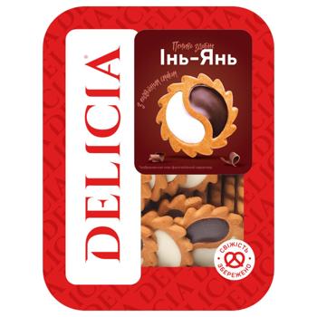 Delicia Yin-Yang Cookies with Cream Filling 350g - buy, prices for Ideal - photo 1
