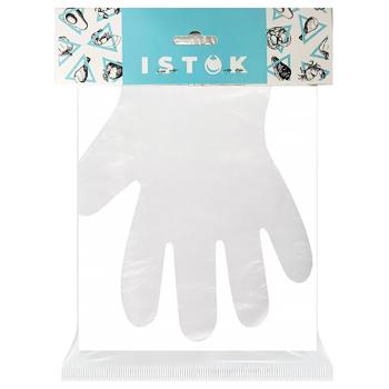 Перчатки Istok одноразовые полиэтиленовые отрывные 100шт - купить, цены на Чудо Маркет - фото 1