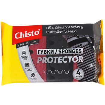 Chisto Professional Protector Kitchen Sponges 4pcs - buy, prices for Ideal - photo 1