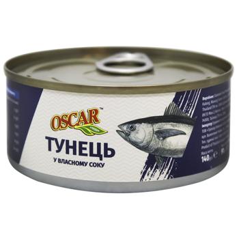 Oscar Tuna in Own Juice 140g